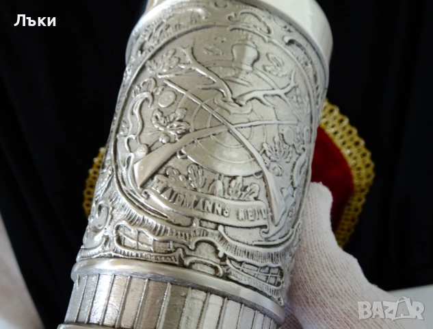 Калаена чаша,халба,конник,ангел,ловен герб. , снимка 7 - Антикварни и старинни предмети - 53343839