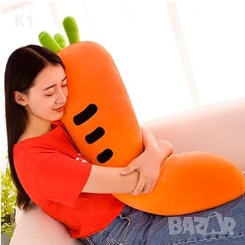 Голяма Плюшена играчка Морков 60см, плюшен морков