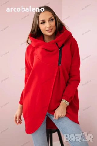 Дамски суичър с къс цип, 8цвята , снимка 11 - Суичъри - 47158377