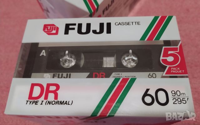 FUJI DR 60 Пакет от 5 бр. нови аудио касети, снимка 6 - Аудио касети - 46280338
