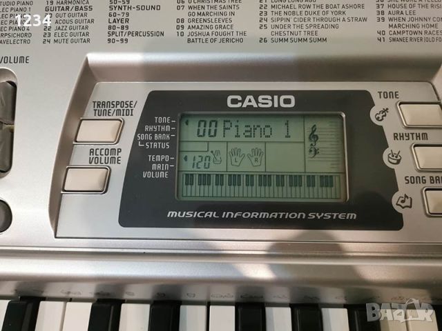 синтезатор клавир Casio CTK 496 пиано 5 октави с вход за микрофон , снимка 6 - Синтезатори - 45936817