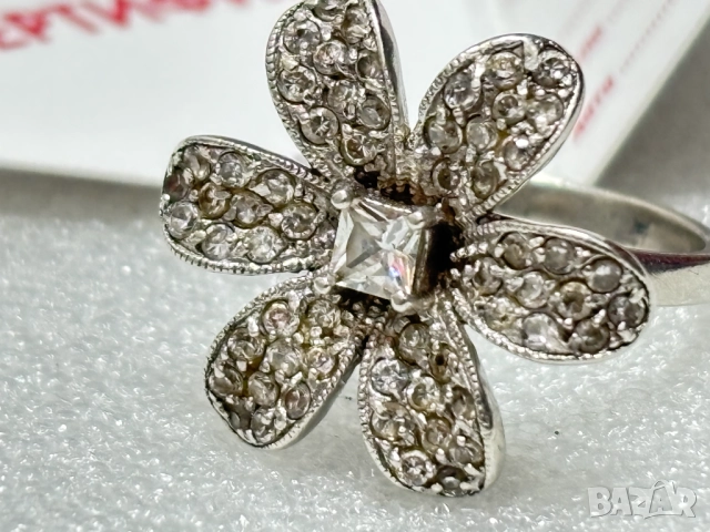 Дамски Сребърен Пръстен (проба 925)- 5,97 грама, снимка 5 - Пръстени - 52573180