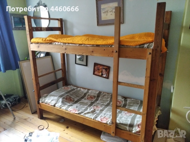 двуетажно детско легло, снимка 2 - Мебели за детската стая - 53228163