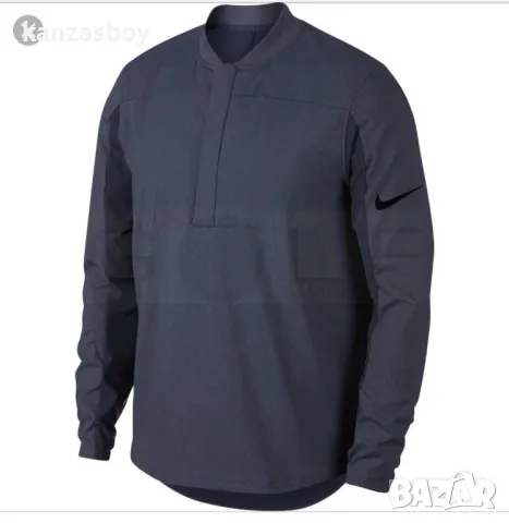 NIKE SHIELD HALF ZIP GOLF JACKET - страхотна мъжка блуза КАТО НОВА М, снимка 3 - Спортни дрехи, екипи - 49306247