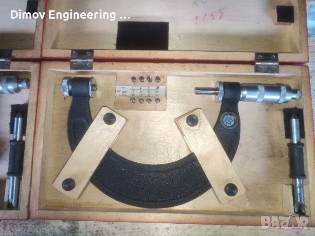 Микрометър резбомер 100-125мм, снимка 3 - Други машини и части - 45434654