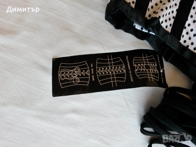 Корсет в бяло с черни точки, снимка 8 - Корсети, бюстиета, топове - 54247411