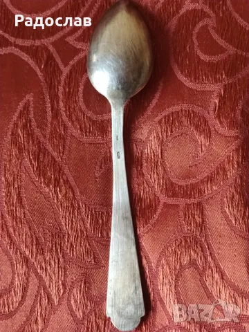 стара руска сребърна лъжичка , снимка 2 - Прибори за хранене, готвене и сервиране - 49745683