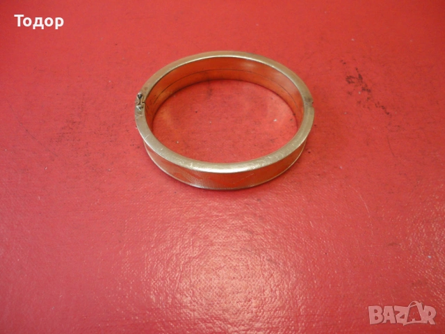 Уникална позлатена твърда гривна Amerikaner SP 3, снимка 9 - Гривни - 53301773