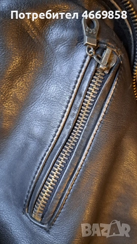 Кожено Яке от естествена Телешка кожа, снимка 5 - Якета - 53038580