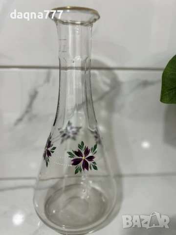 Vtg ръчно рисувана ваза/ гарафа Германия от 60-те години, снимка 4 - Декорация за дома - 50680227