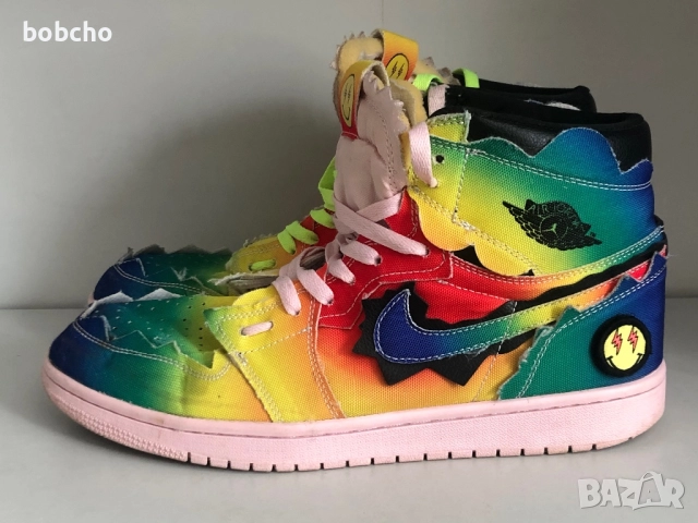 Nike Air Jordan 1 Retro High OG Shoes Mens Size 45 J Balvin Multicolor DC3481-900