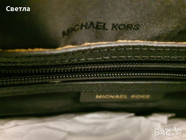 Чанта MICHAEL KORS, естествена кожа, черна, снимка 4 - Чанти - 46652423