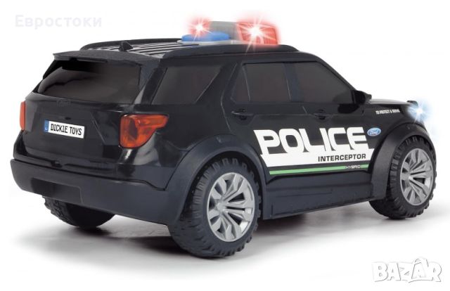 Играчка полицейска кола Dickie Toys Ford Police, полицейски джип със светлини и звук, мащаб 1:18, 25, снимка 3 - Коли, камиони, мотори, писти - 45900547