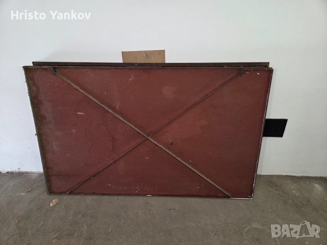 Метална гаражна врата 2,5×2,1 м – здрава, БЕЗ каса, снимка 3 - Гаражни врати - 53487963