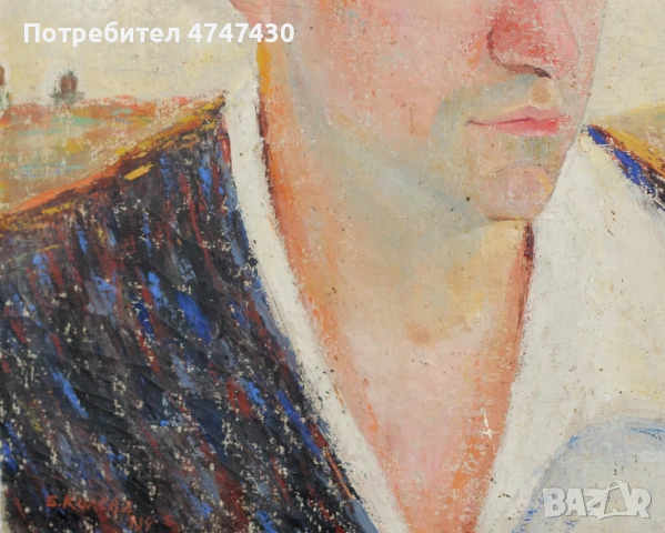 Борис Колев маслени бои портрет, снимка 8 - Картини - 53635156