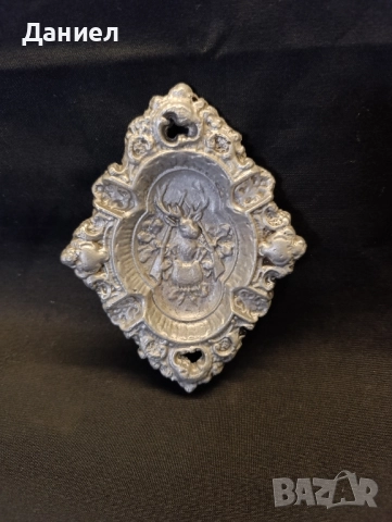 Соц алуминиев пепелник с ловни мотиви., снимка 3 - Антикварни и старинни предмети - 51857985