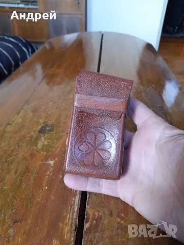 Стара кожена табакера за цигари,калъф #11, снимка 2 - Други ценни предмети - 50112531