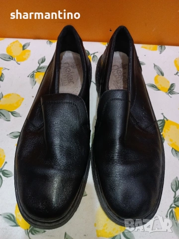 Rieker кожени обувки N 46, снимка 2 - Официални обувки - 53360551