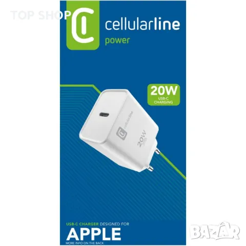 Мощно зарядно CELLULAR LINE 20W Apple, снимка 1 - Оригинални зарядни - 48668297