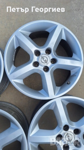 ОРИГИНАЛНИ АЛУМИНИЕВИ ДЖАНТИ ЗА OПЕЛ  ЗАФИРА  АСТРА-5х110х65-17 цола, снимка 4 - Гуми и джанти - 53644460