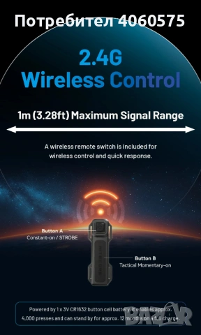 Мощен фенер NITECORE MH40 PRO, 3500 лумена, 1300 метра, снимка 7 - Къмпинг осветление - 53708208