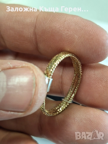 Дамски златен мек пръстен - 0,70 гр. 9 карата, снимка 5 - Пръстени - 52802244