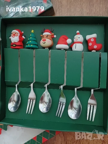 Коледен комплект прибори за хранене , снимка 2 - Коледни подаръци - 50812774