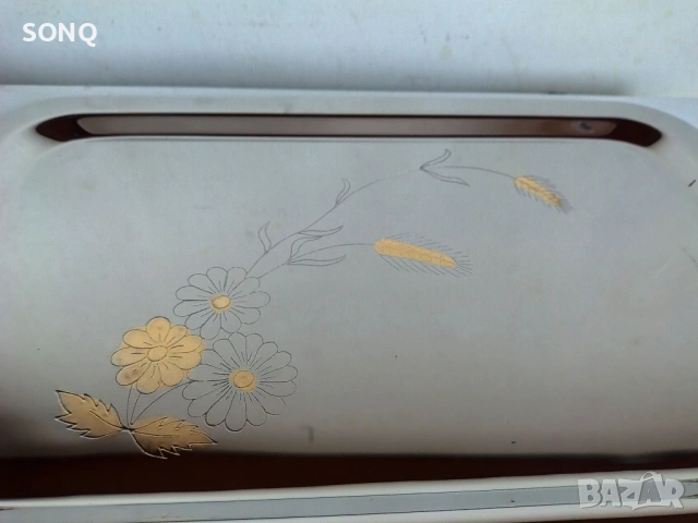 Страхотен Поднос Със Позлата 24К, снимка 3 - Антикварни и старинни предмети - 53456690