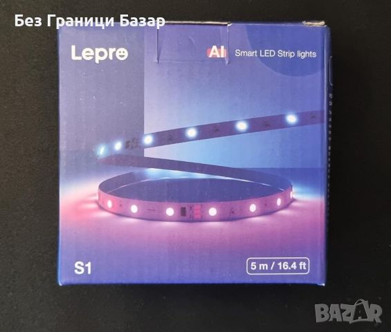 Нова AI LED Лента Lepro S1 150LEDs - 5м, Гласови Команди, Google Assistant, снимка 10 - Лед осветление - 45303611