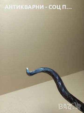 Стар Ръчно Кован Лост Щанга Козикрак Тегло 2.700кг., снимка 8 - Антикварни и старинни предмети - 49755978