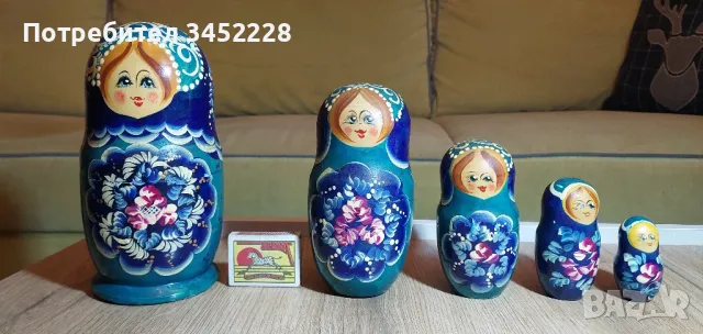 матрйошки 5 броя комплект за ценители , снимка 3 - Антикварни и старинни предмети - 50424898