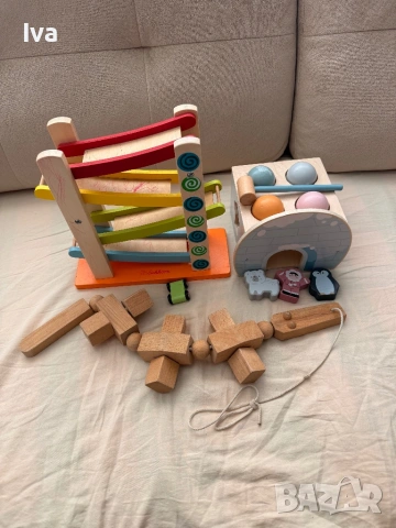 Дървени изграчки лот eichhorn