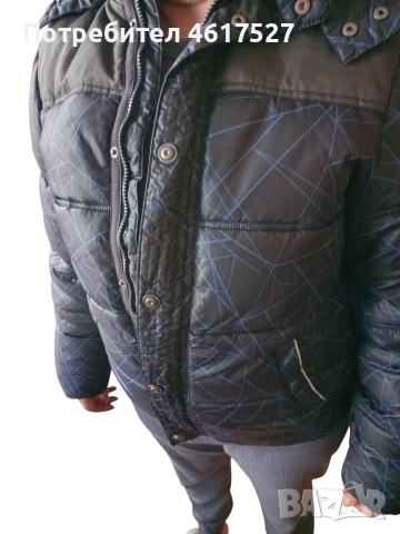 пухено яке Tom Tailor с качулка, снимка 3 - Якета - 52713384