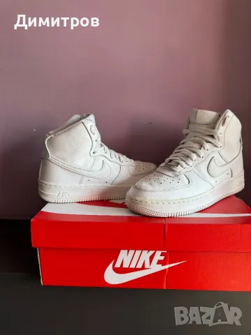 Nike Air Force 1 High '07 Triple White ., снимка 4 - Кецове - 47675672