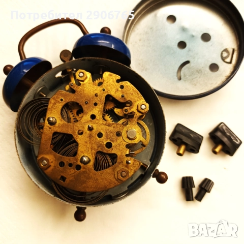 Часовник будилник BLESING Германия работещ, снимка 9 - Антикварни и старинни предмети - 52171113