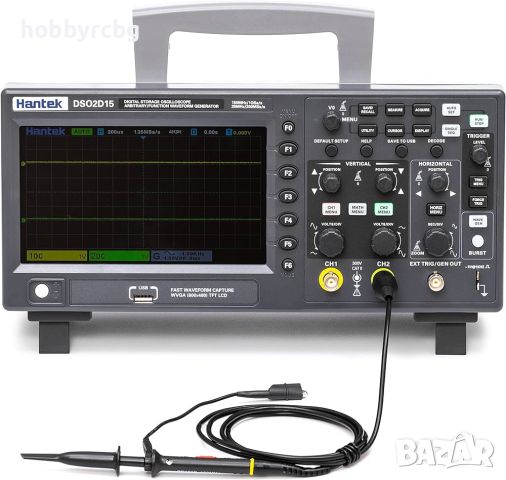 Двуканален осцилоскоп 150 MHz 1 GSa/s дълбочина на паметта от 8/4 Mpts вграден генератор, снимка 1 - Друга електроника - 46382852