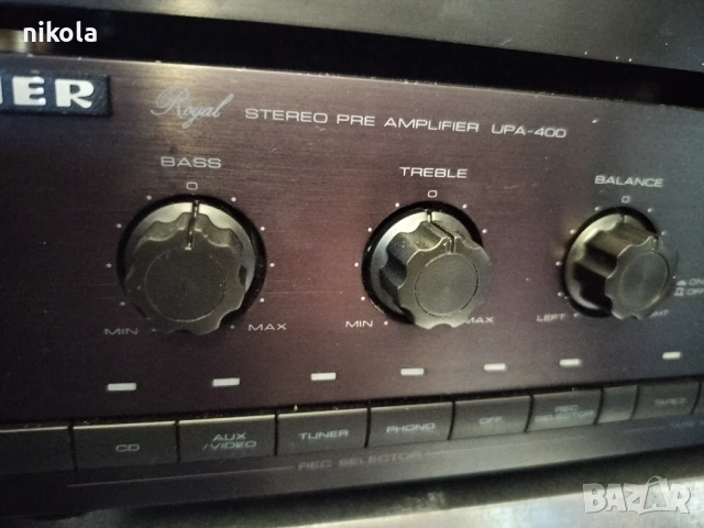 Комплект предусилвател UHER UPA 400 и стъпало Uher 2х200 вата-990лв, снимка 2 - Ресийвъри, усилватели, смесителни пултове - 48626127