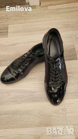 Мъжки кожени обувки 44 номер, снимка 4 - Официални обувки - 53812722