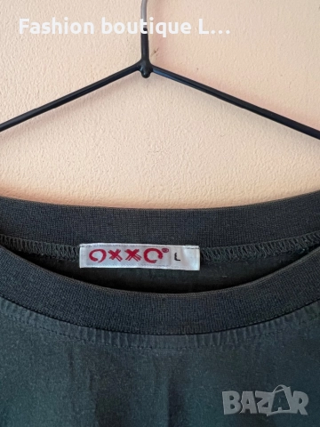 Тъмно зелена широка тениска L размер 100% памук 💚, снимка 3 - Тениски - 51846720