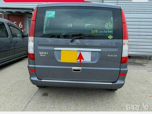 chrome vito viano 639 447 задна броня заден капак дръжка лайсна хром, снимка 7 - Аксесоари и консумативи - 46035440