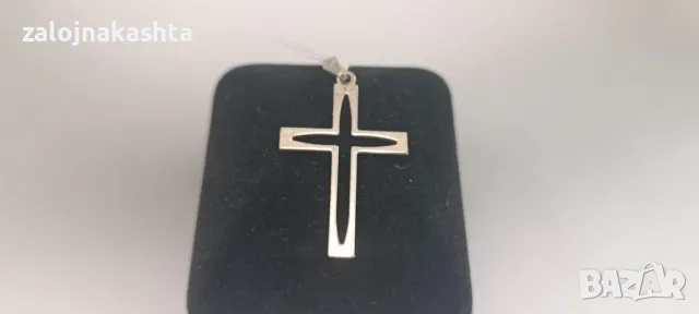 Сребърен кръст-1,00гр/925, снимка 2 - Колиета, медальони, синджири - 49620909