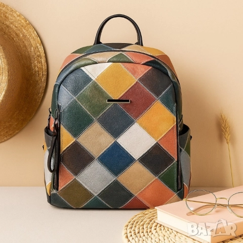 Модерна и цветна дамска раница, снимка 6 - Чанти - 51884545