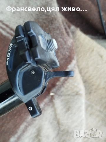 Дропър колче 31. 6 с команда за  велосипед , снимка 2 - Части за велосипеди - 52351700