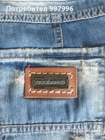 къси дънки- DSQUARED- унисекс-XL размер, снимка 8 - Къси панталони - 50990528
