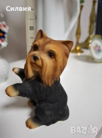 Фигурка на йоркширски териер , снимка 5 - Декорация за дома - 54084987
