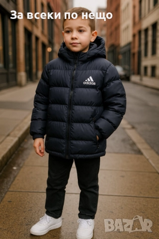 Adidas Детско Черно Зимно Яке 9-10г 11-12г 13-14г 15-16г Код Детски Находки38