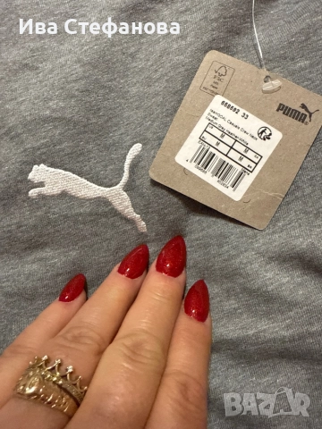 Нова с спортна маркова  сива мъжка оригинална блуза Puma puma Пума с етикет, снимка 5 - Спортни дрехи, екипи - 52500596