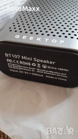 Мини bluetooth 5.0 колонка BT107, снимка 3 - Тонколони - 47927658