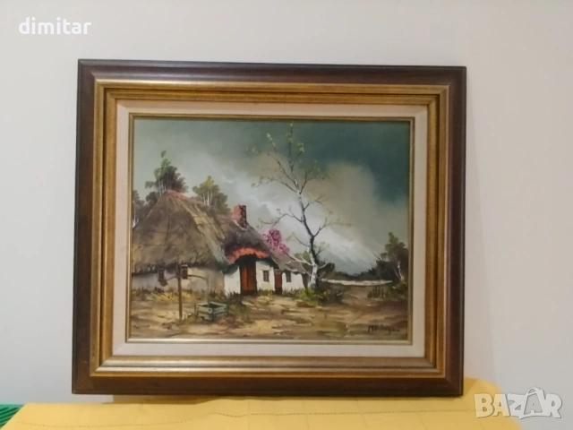 Картина на платно с подпис , снимка 7 - Картини - 53873980