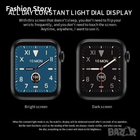 Смарт часовник 1,44-инчов екран с пълно докосване за мъже и жени Bluetooth разговор., снимка 7 - Смарт гривни - 51792886